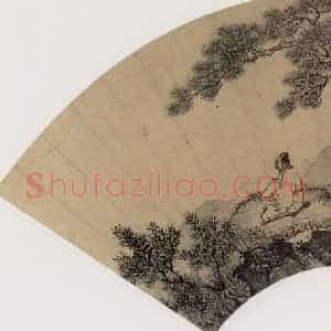 明代 周臣《携琴看山图》国画综合作品图片赏析