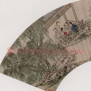 清代 王素《红楼梦人物图》国画人物作品图片赏析