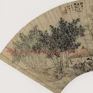 清代 吴谷祥《山水图》国画山水作品图片赏析
