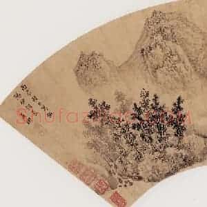 明代 吴彬《泛舟访友图》国画综合作品图片赏析