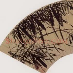 清代 吴宏《墨竹图》国画花鸟作品图片赏析