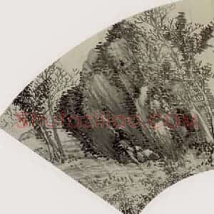 清代 徐枋《古木竹石图》国画花鸟作品图片赏析
