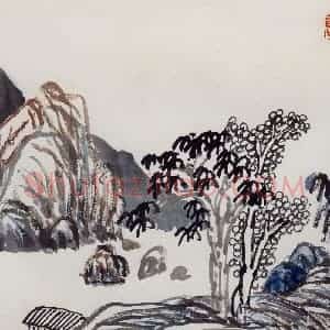 无纪年 陈师曾《山水册页》国画山水作品图片赏析