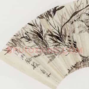 无纪年 陈师曾《兰竹扇面》国画花鸟作品图片赏析