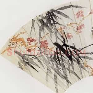 1923年 陈师曾《花鸟扇面》国画花鸟作品图片赏析