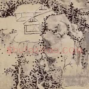 1913年 陈师曾《山水册页》国画山水作品图片赏析