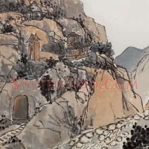 无纪年 陈师曾《山水花果册页》国画综合作品图片赏析