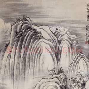1920年 陈师曾《关山积雪图》国画山水作品图片赏析