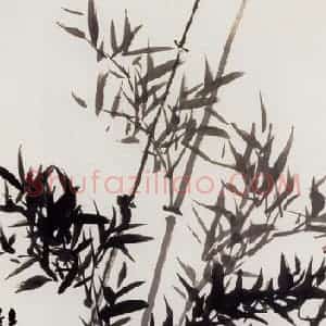 1922年 陈师曾《梅竹双雀》国画花鸟作品图片赏析