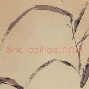 无纪年 陈师曾《芙蓉》国画花鸟作品图片赏析