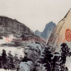 无纪年 陈师曾《山水诗画册页》国画山水作品图片赏析