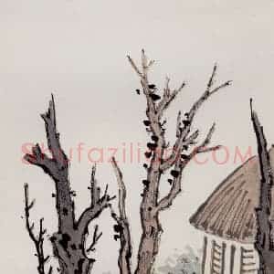 无纪年 陈师曾《园林小景册页》国画综合作品图片赏析