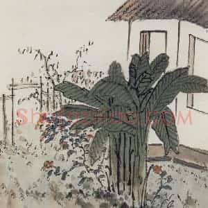 无纪年 陈师曾《园林小景册页》国画综合作品图片赏析