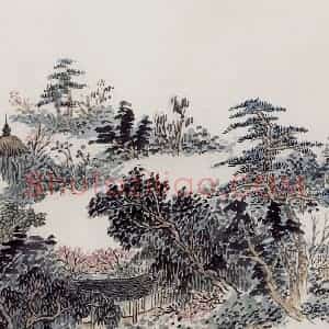 无纪年 陈师曾《怀园归憩图》国画山水作品图片赏析