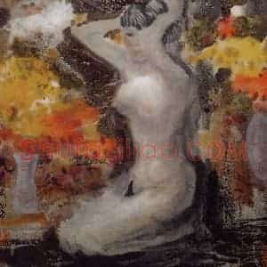 1994年 徐希《女人体(之二)》国画人物作品图片赏析