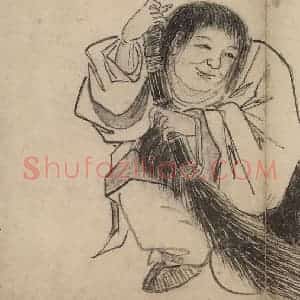 明代 张路《张路人物山水图册》国画人物作品图片赏析