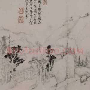 清代 戴本孝《戴本孝山水图册》国画山水作品图片赏析