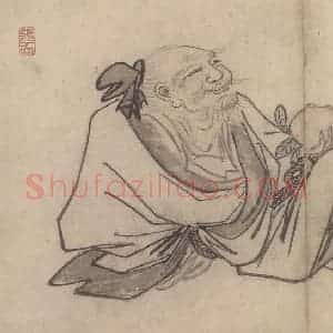 明代 张路《张路人物山水图册》国画人物作品图片赏析