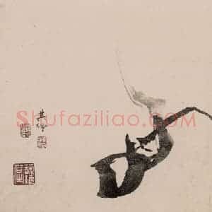 清代 高其佩《高其佩竹石花卉图册》国画花鸟作品图片赏析