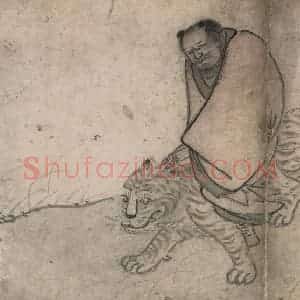 明代 张路《张路人物山水图册》国画人物作品图片赏析