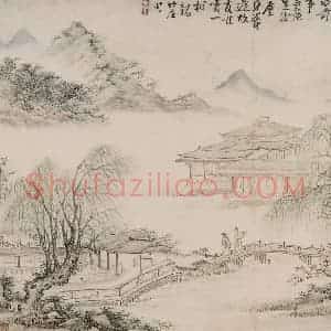清代 上官周《上官周诗画图册》国画综合作品图片赏析