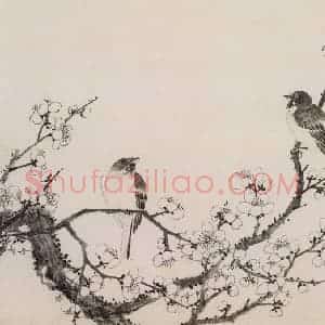 清代 蒋廷锡《蒋廷锡花鸟图册》国画花鸟作品图片赏析