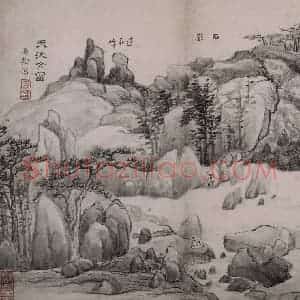 清代 高凤翰《高凤翰书画合璧图册》国画综合作品图片赏析