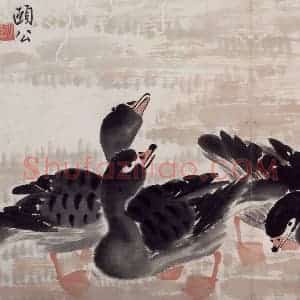 清代 边寿民《边寿民芦雁图册》国画花鸟作品图片赏析