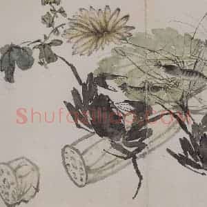 清代 吴履《李鳝、吴履杂画图册》国画花鸟作品图片赏析