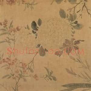 明代 陈淳《陈淳百花图卷》国画花鸟作品图片赏析
