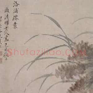 清代 奚冈《奚冈荷花图卷》国画花鸟作品图片赏析