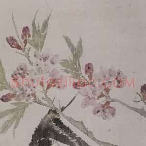 清代 任薰《任薰翎毛花卉图册》国画花鸟作品图片赏析