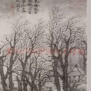 清代 周笠《周笠山水图册》国画山水作品图片赏析