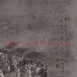现代 溥儒《溥儒雪夜楼阁图轴》国画综合作品图片赏析