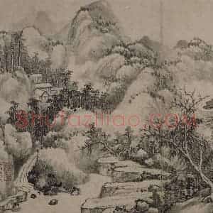 清代 李世棹《李世倬山水图册》国画山水作品图片赏析
