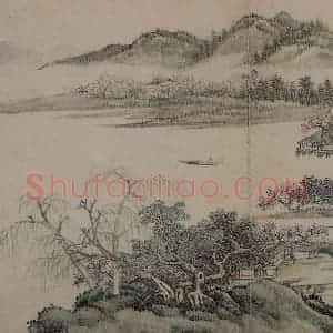 清代 李世棹《李世倬山水图册》国画山水作品图片赏析