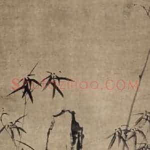 清代 郑燮《郑燮墨竹图轴》国画花鸟作品图片赏析