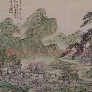 清代 蔡嘉《蔡嘉山水图册》国画山水作品图片赏析