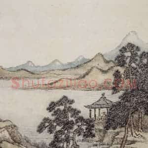 清代 允禧《允禧山水图册》国画山水作品图片赏析