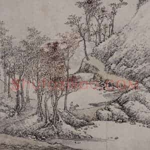 清代 蔡嘉《蔡嘉山水图册》国画山水作品图片赏析