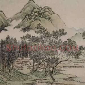 清代 蔡嘉《蔡嘉山水图册》国画山水作品图片赏析