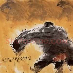 1997年 方增先《草原祝酒舞》国画综合作品图片赏析