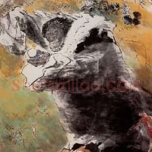1999年 方增先《祝酒舞》国画综合作品图片赏析