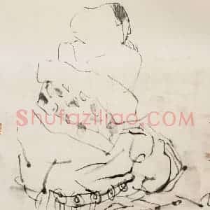1999年 方增先《临风白羽衫》国画综合作品图片赏析