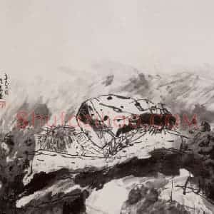 2001年 方增先《母子对话》国画人物作品图片赏析