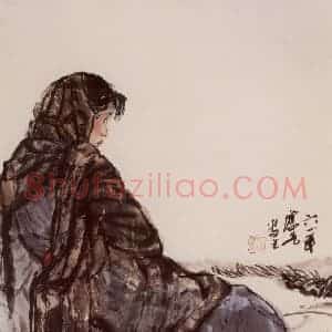 1961年 方增先《课堂写生》国画人物作品图片赏析