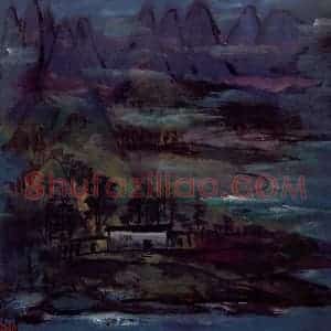 70年代 林风眠《春江》国画山水作品图片赏析