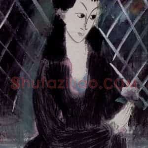 40年代 林风眠《花朵》国画人物作品图片赏析