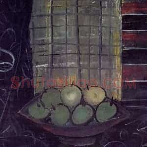 1961年 林风眠《静物》国画综合作品图片赏析