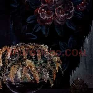 50年代 林风眠《壁挂》国画花鸟作品图片赏析